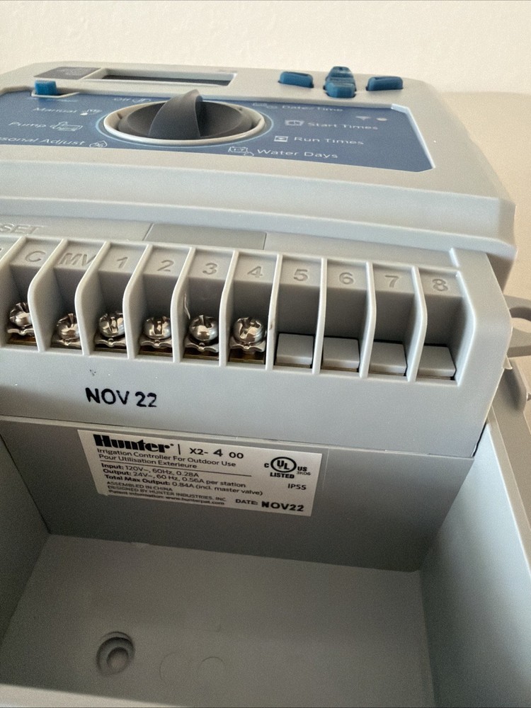 Hunter X2-400 4-Station Sprinkler Timer Controller With WiFi Capabilities