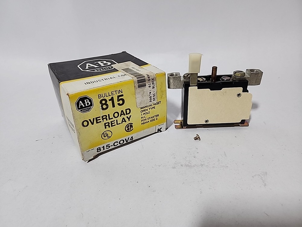 Allen-Bradley 815-C0V4 Overload Relay Panel Size 2