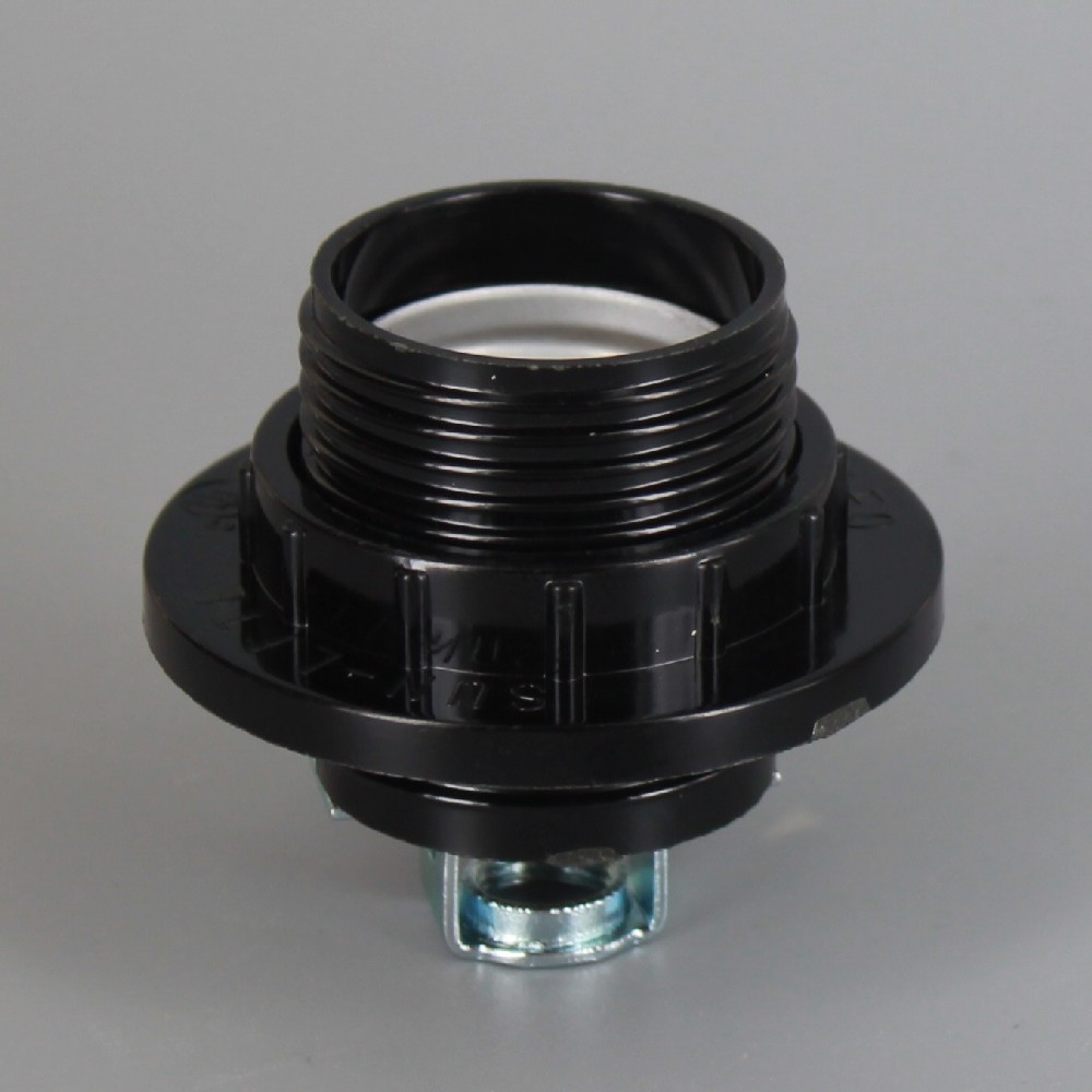 BLACK THREADED SKIRT PHENOLIC SOCKET E26 WITH 1/8IPS THREADED HICKEY 3380G