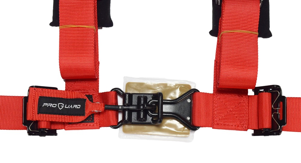 ProGuard Red 4 Point Harness 2" Straps Universal UTV Off-Road Harness 2 Pack