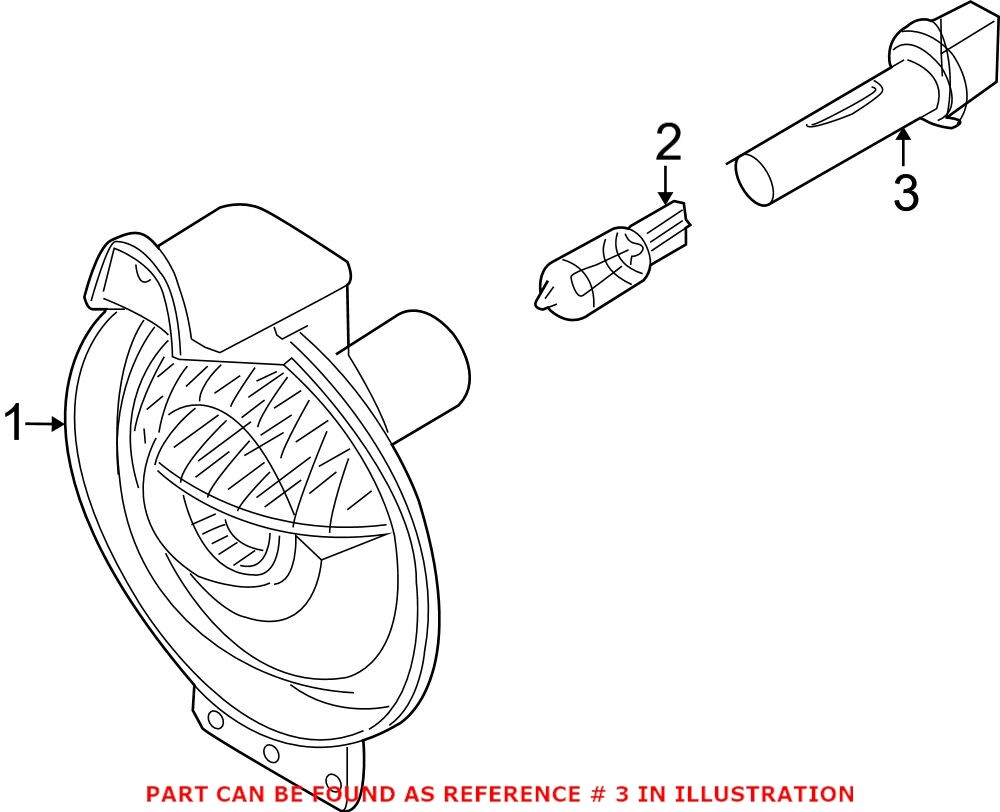 For Mini Genuine Fog Light Socket 63128380205