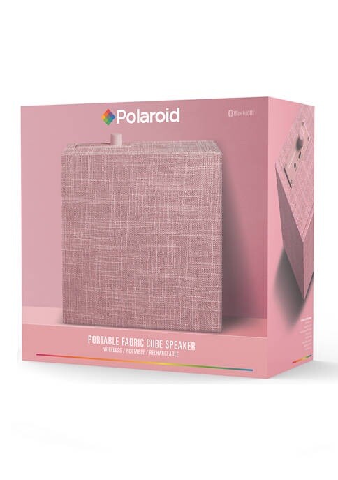 Polaroid Pink Bluetooth Square Speaker