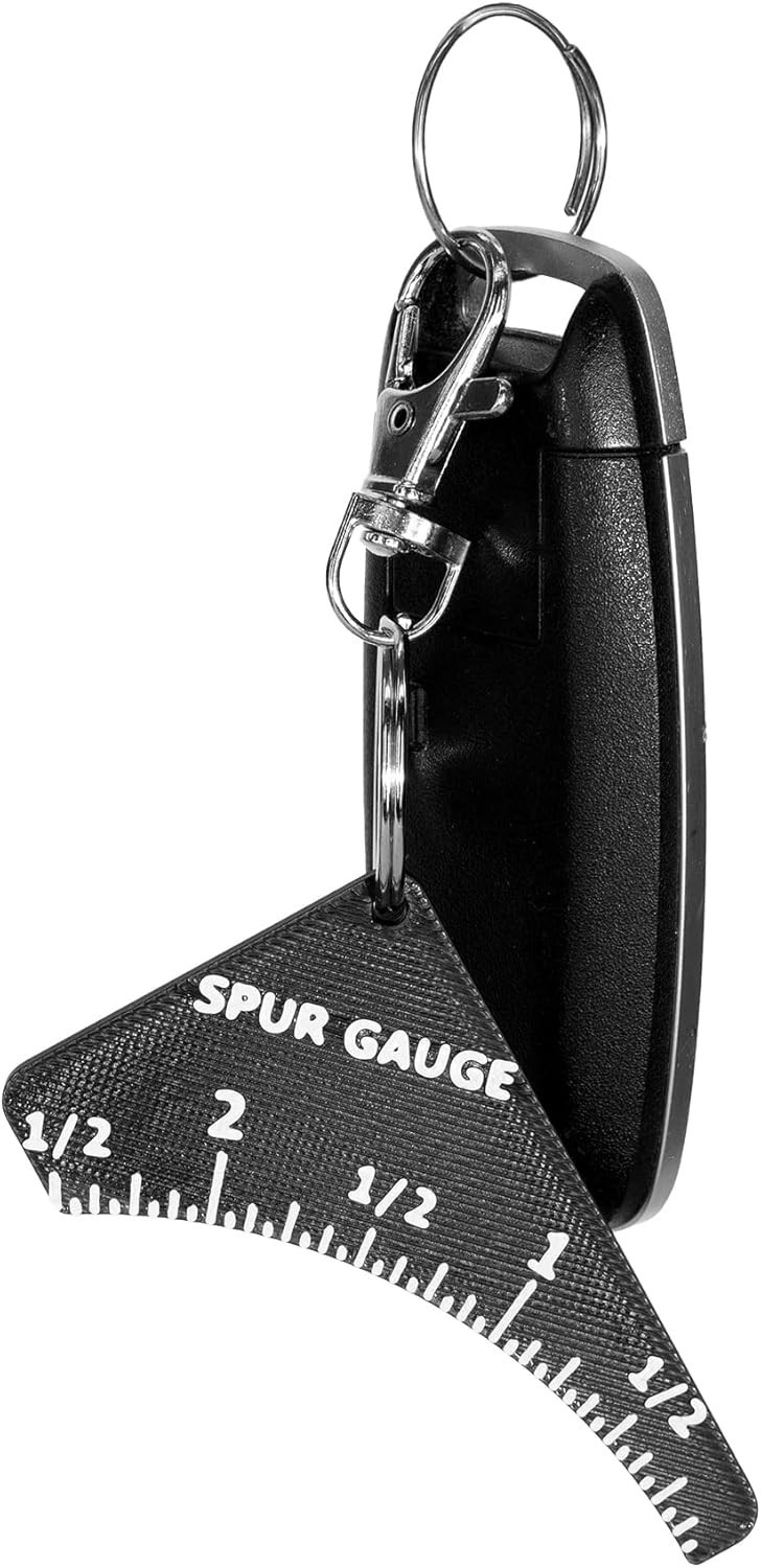 3D-Printed PLA Turkey Spur Gauge with Keychain Clip