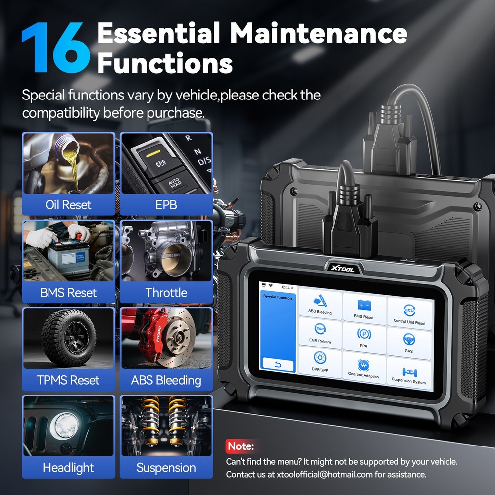2026 XTOOL D5S OBD2 Scanner Check Engine ABS SRS Transmission Diagnostic