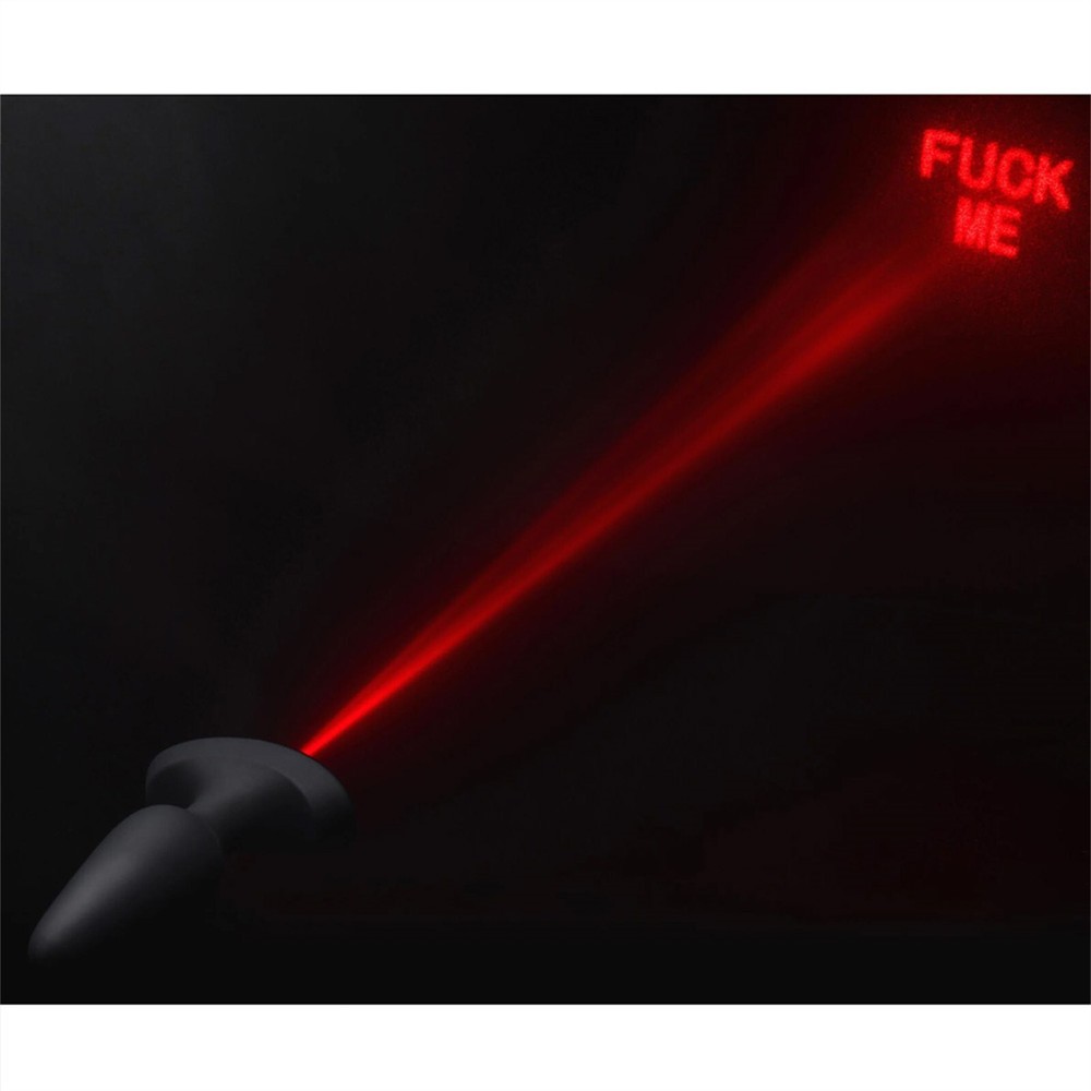 Vibrating Butt Plug with Laser Light, Large Anal Vibrator with Remote Control