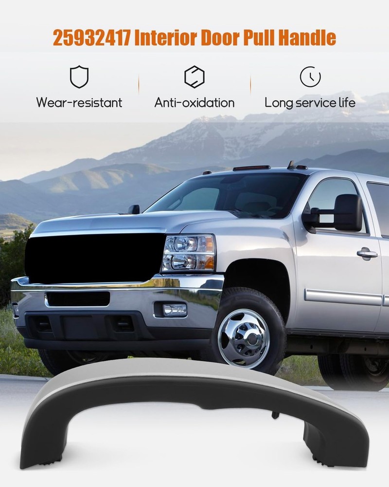 Front Left Driver Side Inside Door Pull Handle Ebony Fit Chevy Silverado GMC 201