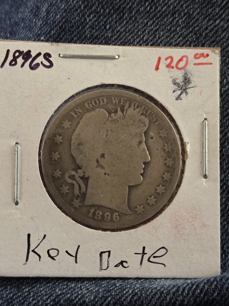 1896 S Barber Half Dollar Key Date