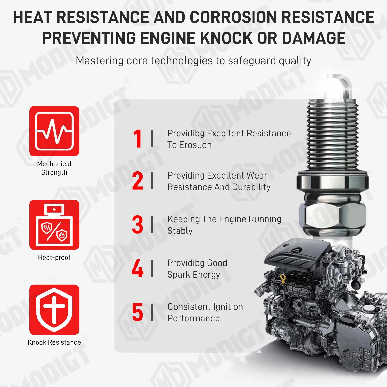 New 4pcs For NGK 4055 BPR7EIX Iridium & Spark Plugs For Yamaha XS750S 1978-1979