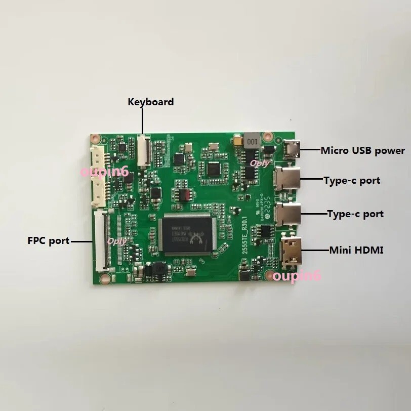 Display screen 11.6" 1366X768 LED with MINI HDMI 2 TYPE-C EDP controller board