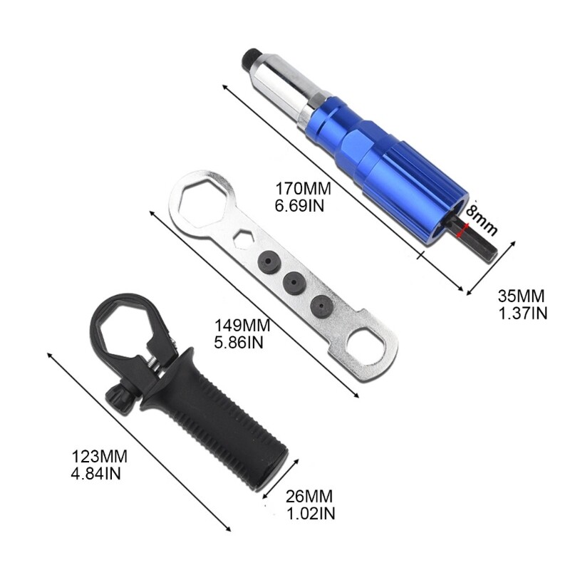 High Hardness Aluminum Casting Material Electric Rivet Conversion Head Set