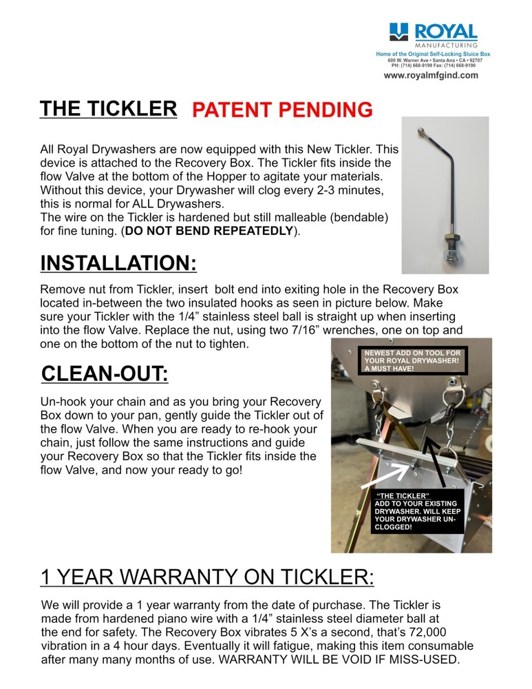 Dry Washer Explorer Gold