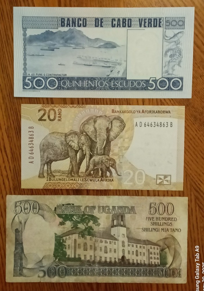 Vintage World Banknote from Africa.