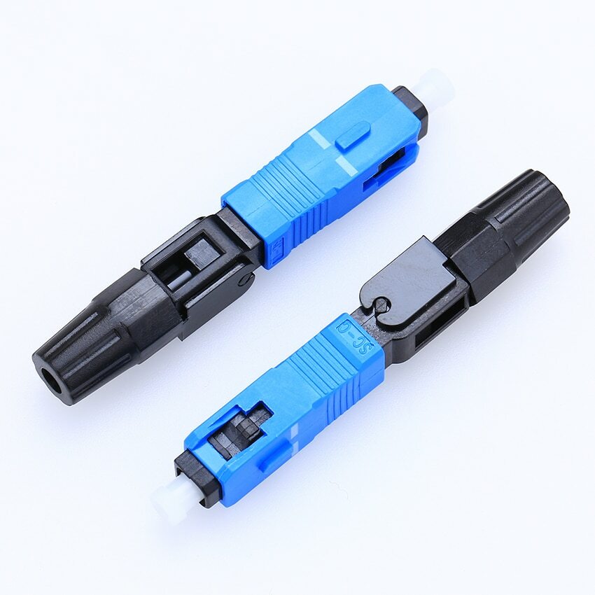 100pcs FTTH Embedded Type SC Cold Drop Cable Connector Quick Cold Joints Rapid