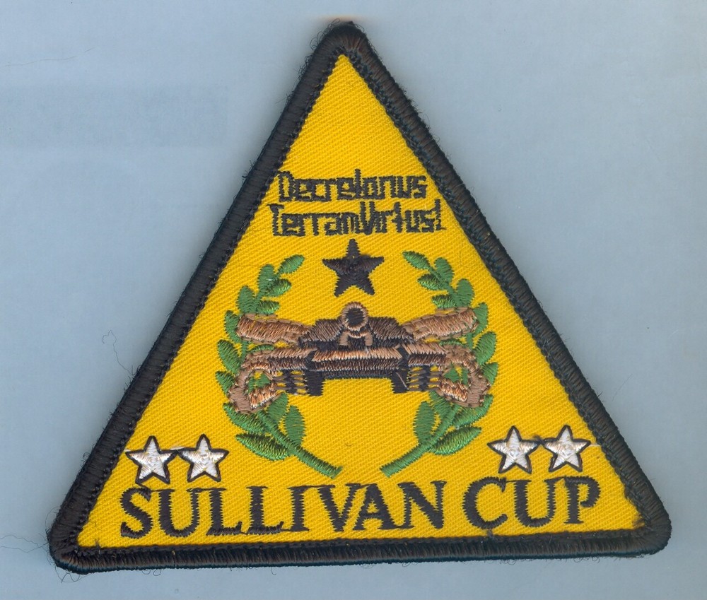 SUPERB "SULLIVAN CUP" TANK GUNNERY COMPETITION PATCH - NICE ... HARD TO FIND!
