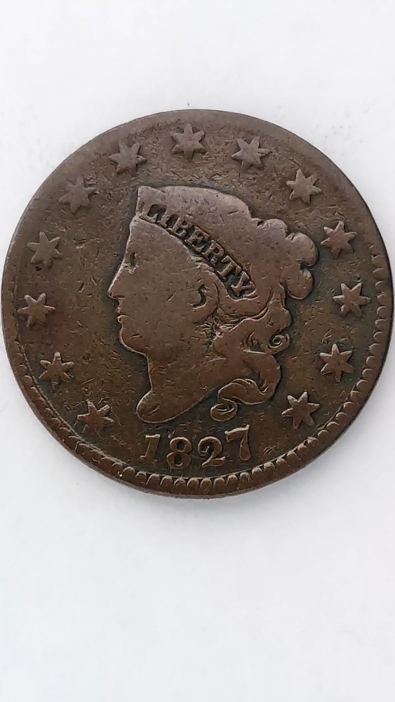 1827 United States Coronet Type Large Cent