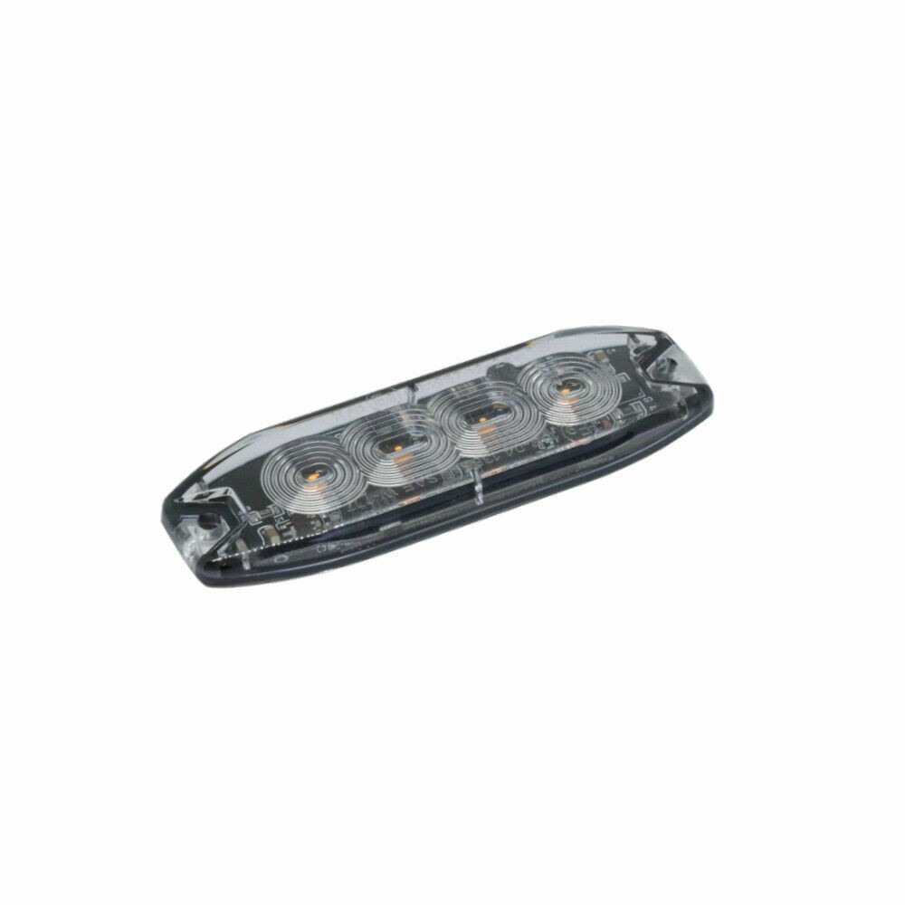 FLUSH AMBER LED STROBE LIGHTS SLIM FLAT MODULE BEACON RECOVERY LIGHTBAR 12V 24V