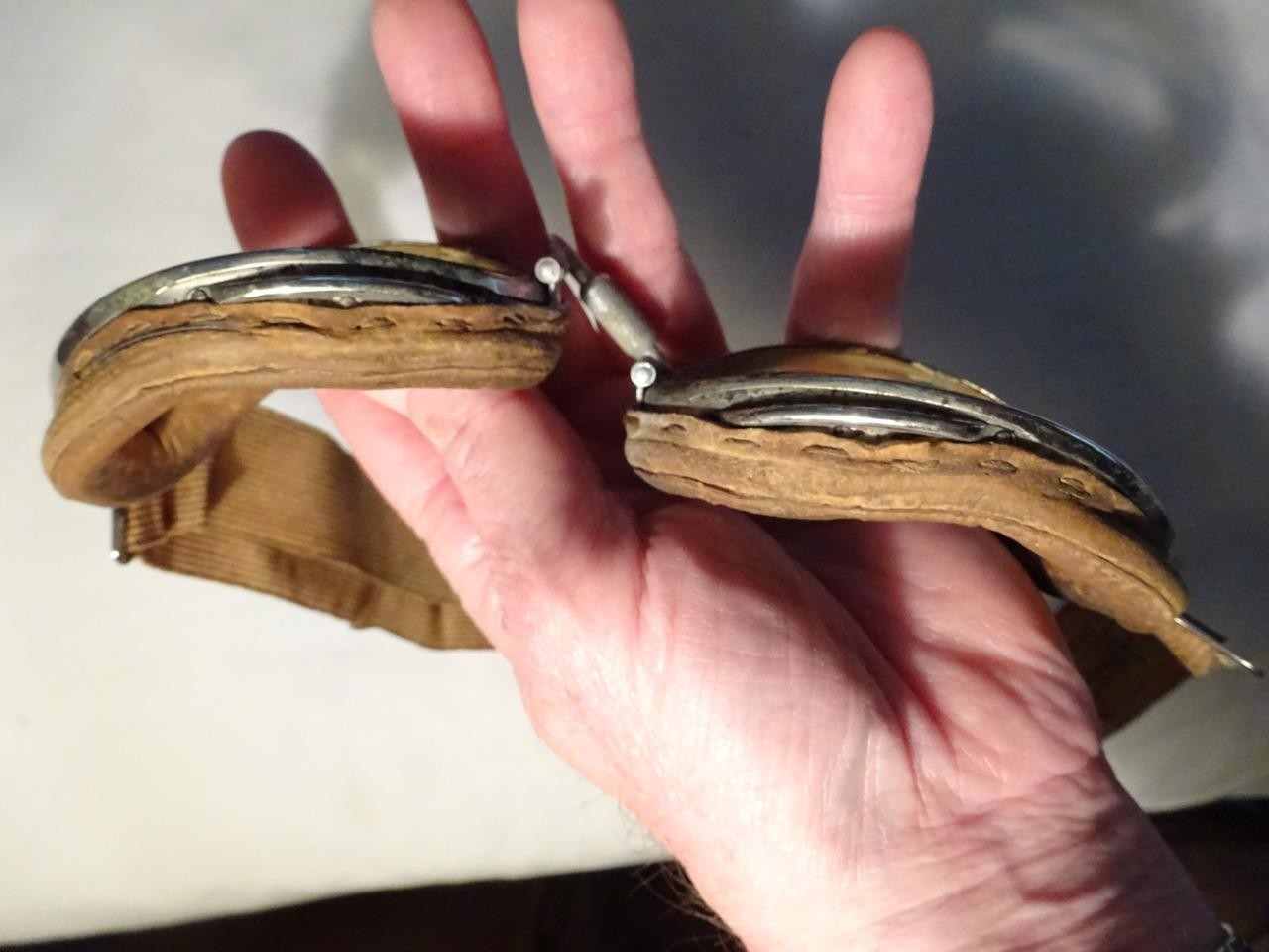 ANTIQUE C1928 "AVIATOR PILOT GOGGLES" Luxor No.7/Tin E.B. MEYROWITZ