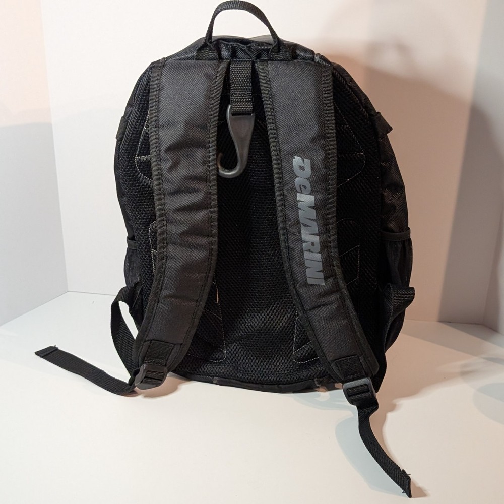DeMarini Baseball Softball Backpack w Double Bat Pockets, Black, Practice Rugged