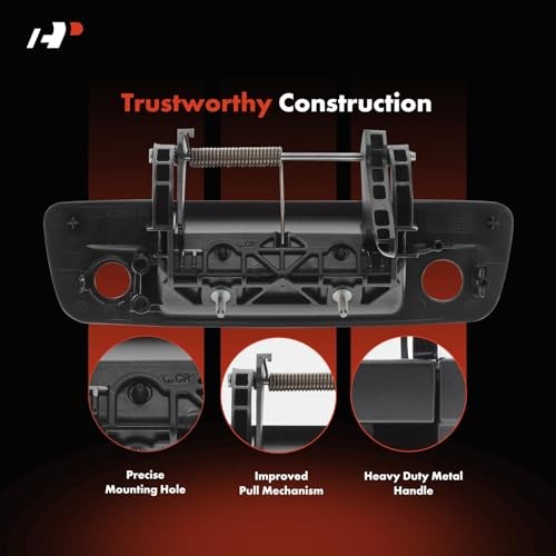 Tailgate Handle Liftgate Latch Handle with Backup Camera Hole Compatible with