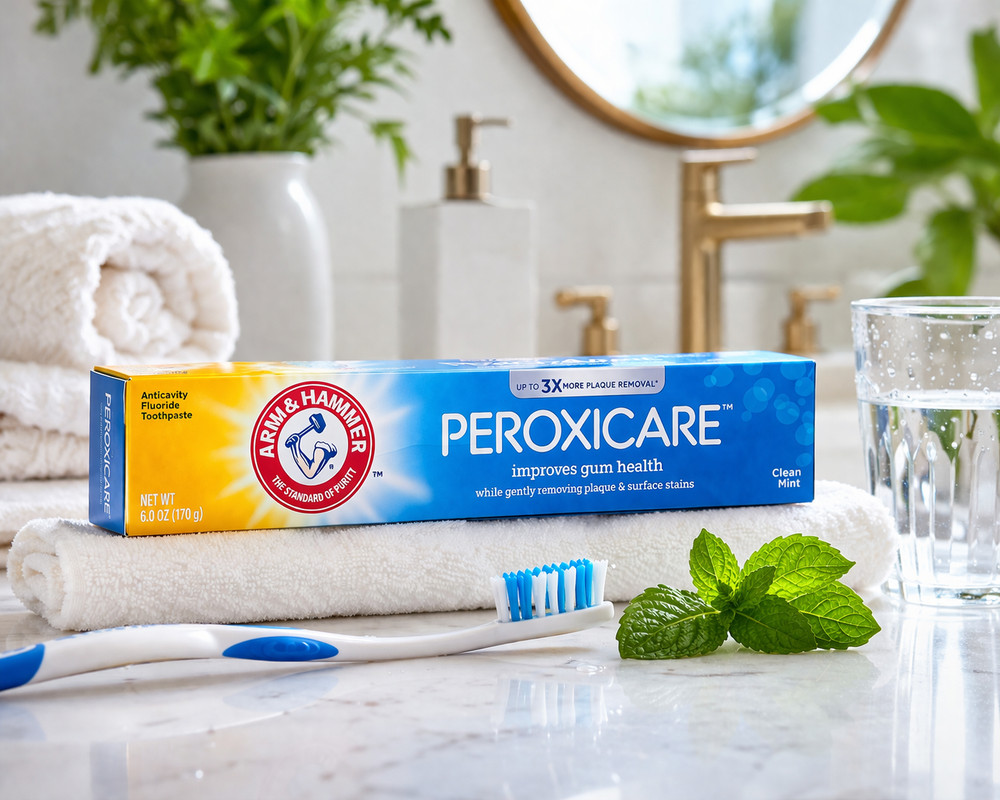 Arm & Hammer Advance White & Peroxicare Toothpaste, Clean Mint, 6 oz- 6 Pack