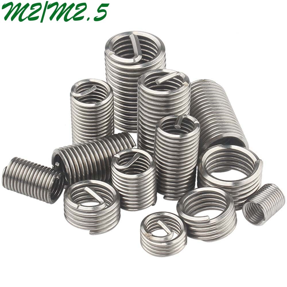 M2 M2.5 Metric 304 Stainless Steel Thread Inserts Thread Repair Wire Inserts