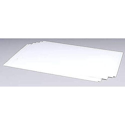 Plastruct White Sheet Styrene .010 (8) - Model Scratch Building Plastic Sheets
