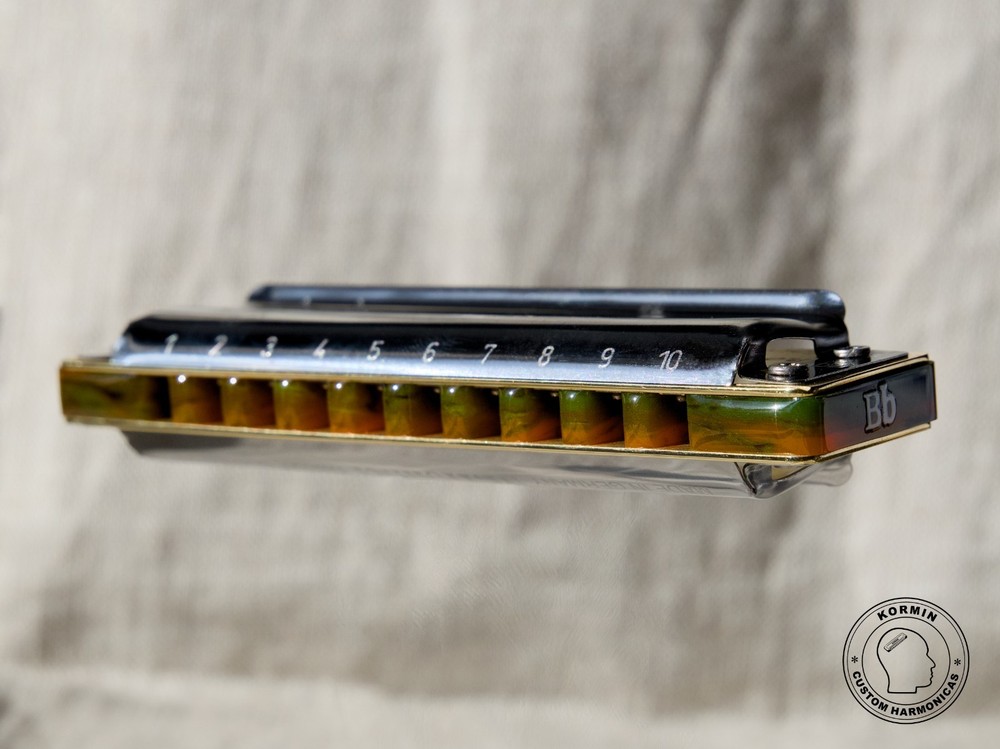 Custom Hohner Classic in Bb Full overblow / overdraw setup.