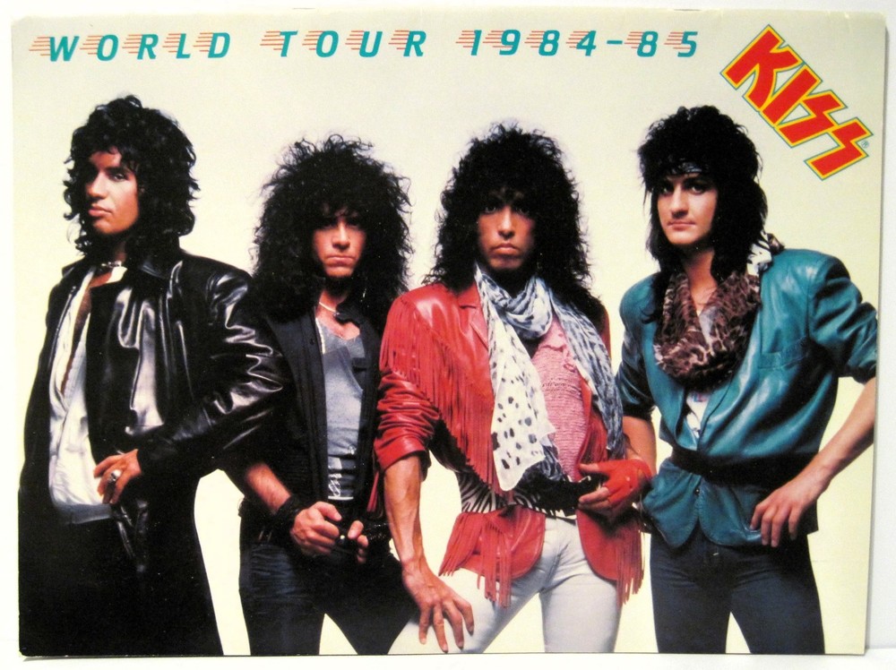 Rare KISS World Tour UK ! Book 1984-85 Program Animalize No Makeup Fast Shipping