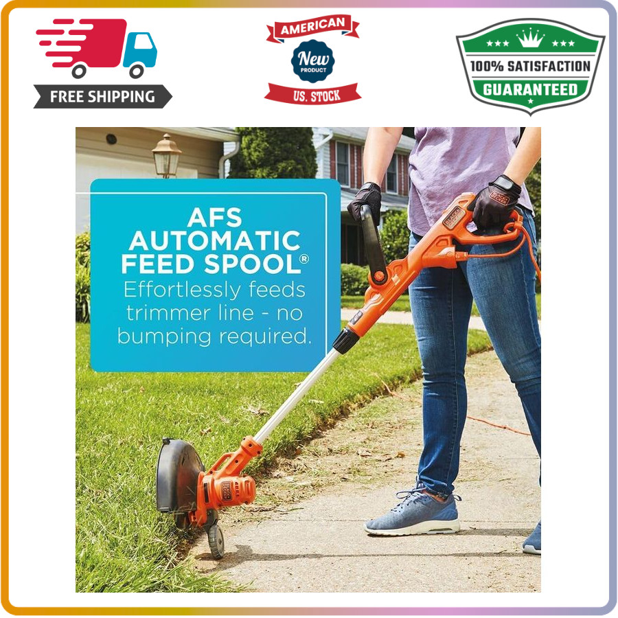 Corded 6.5A Weed Wacker with Auto Feed Spool, 14" Cut Width, Edger Mode