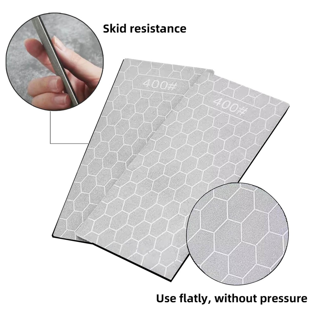 Diamond Sharpening Stone, 5 Pcs Knife Sharpening Stone for Kitchen Sharpening...