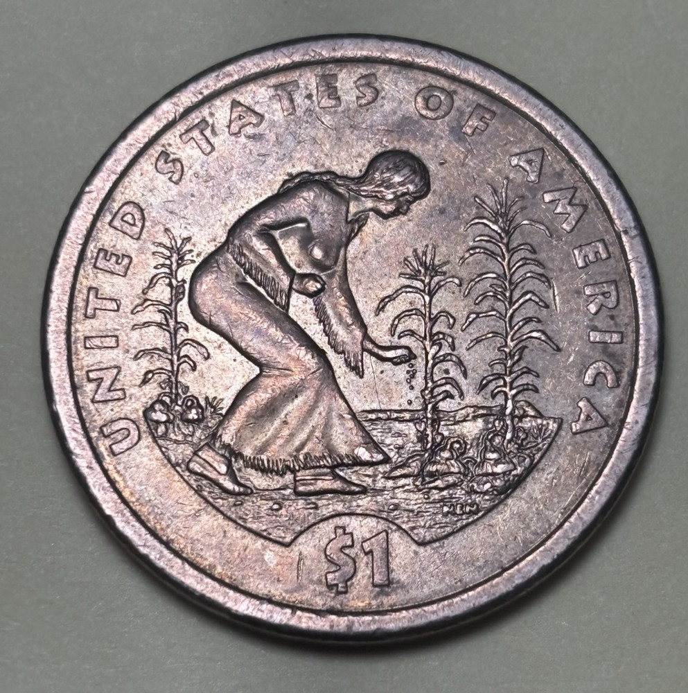ERROR 2009 Native American Dollar Coin 3 Sisters MISSING/ WEAK EDGE LETTERING