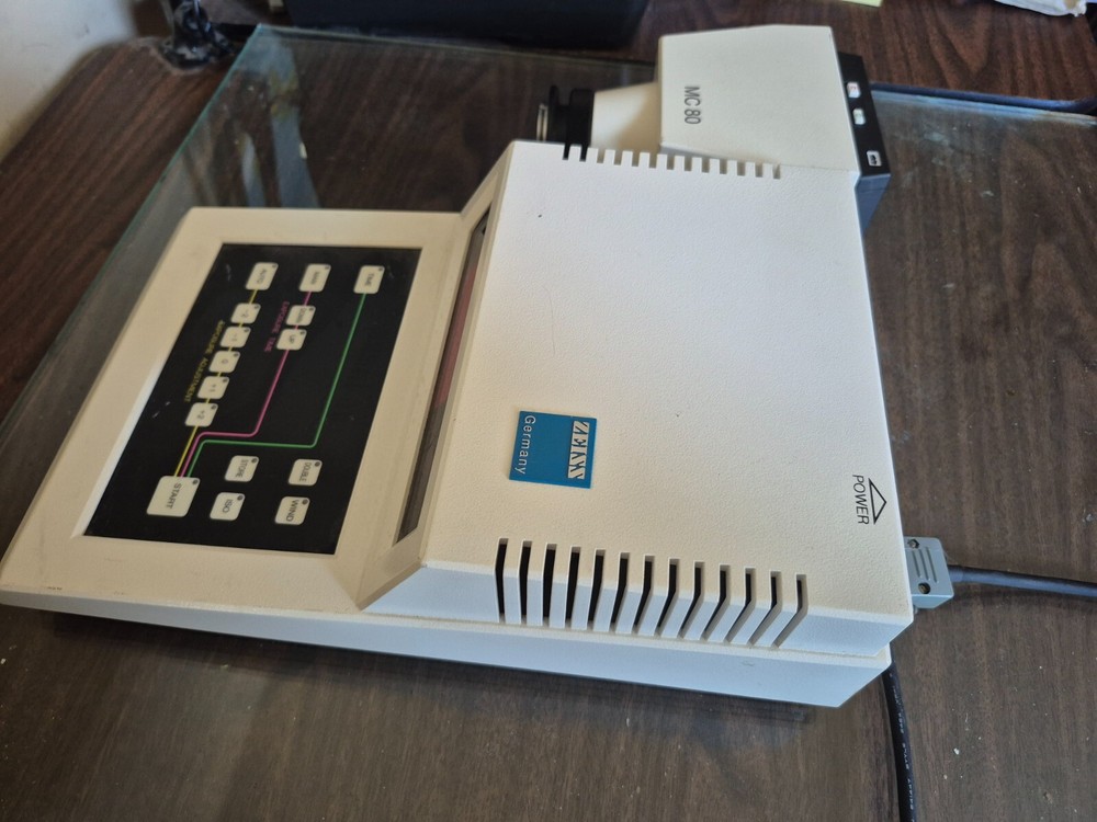 Carl Zeiss MC-80 Microscope Camera Exposure Controller w/ Camera, Cord & Cable