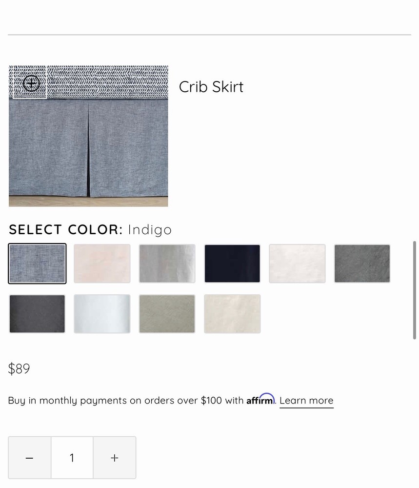 Pottery Barn Kids Belgian Flax Crib Bedding Set Bundle