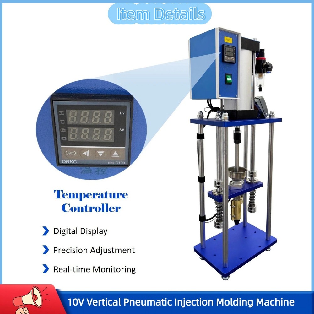 110V Pneumatic Injection Molding Machine Lab Prototype Plastic Injection