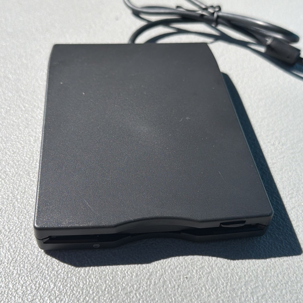 Untested TEAC External USB Floppy Drive FD-05PUB Black Plug In