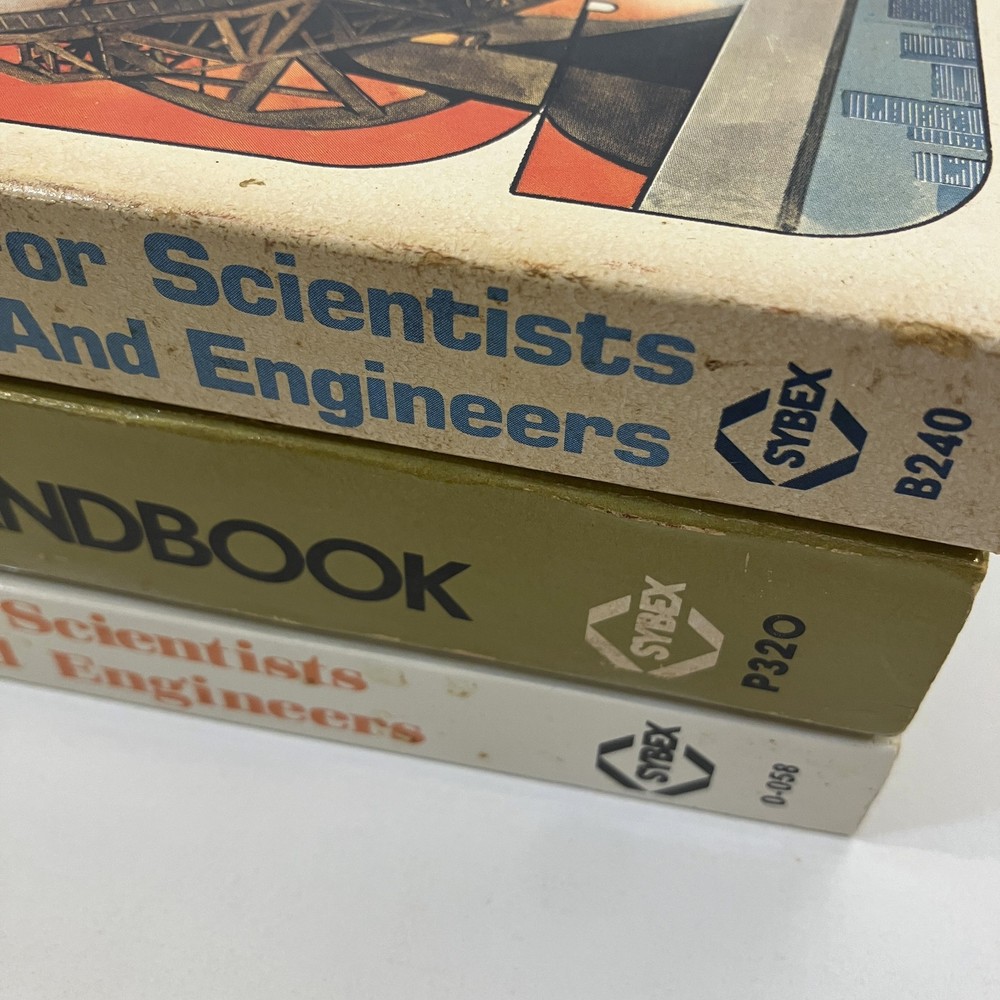 3 Vintage Sybex Computer Programming Books Lot BASIC Pascal Handbook Programs