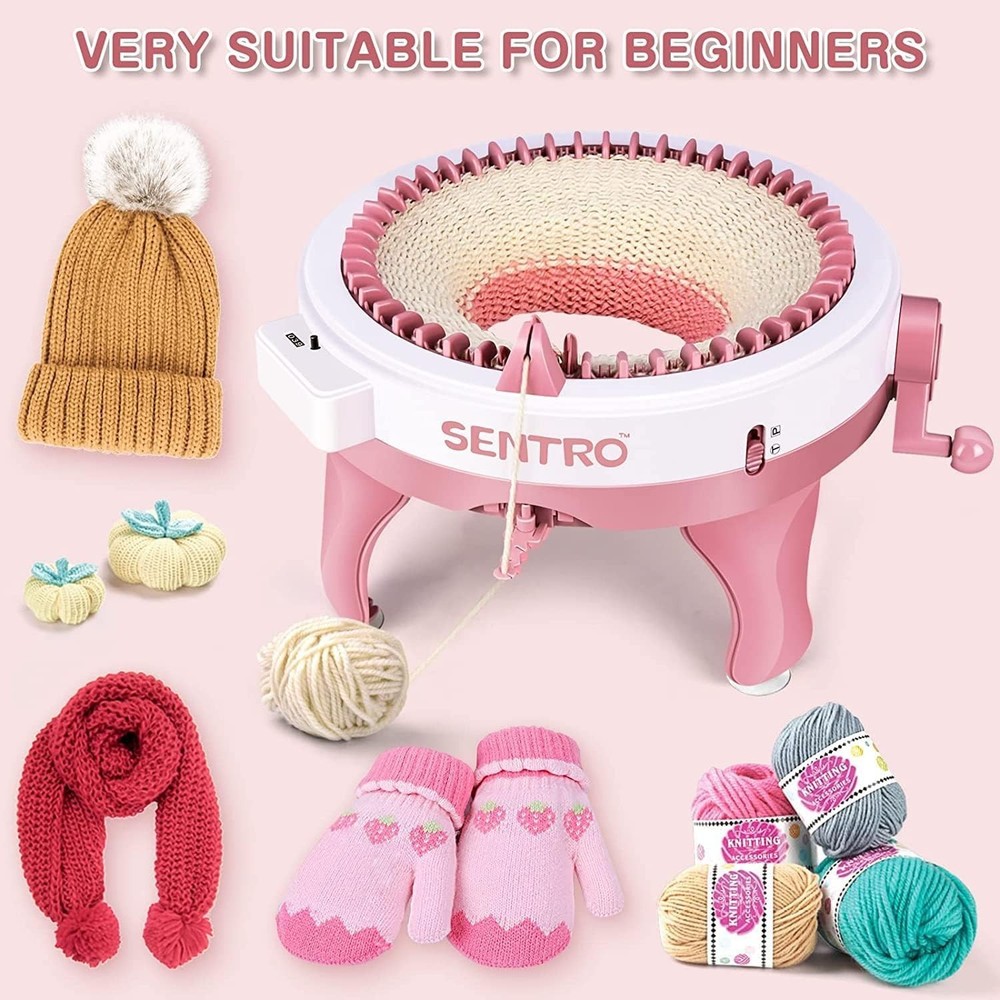 Knitting Machine 48 Needles Plastic Craft Kit Fast High Speed Portable