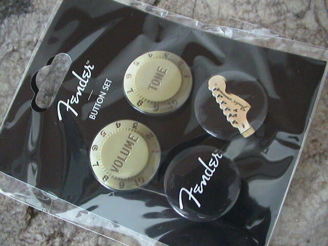 FENDER 4-PACK BUTTON SET - PART NUMBER 910-0289-001 NEW!