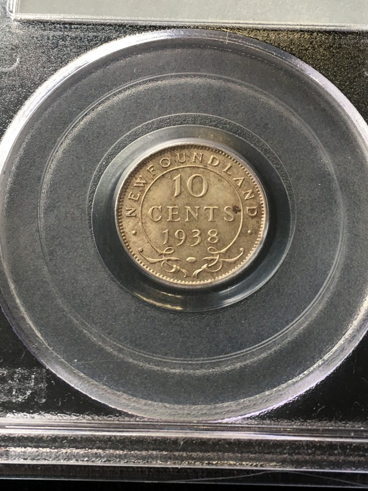 1938 PCGS Graded Newfoundland ¢10 Cent **MS-63**
