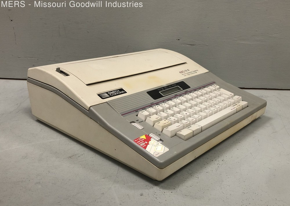 Smith Corona Beige Electronic Display Office Typewriter