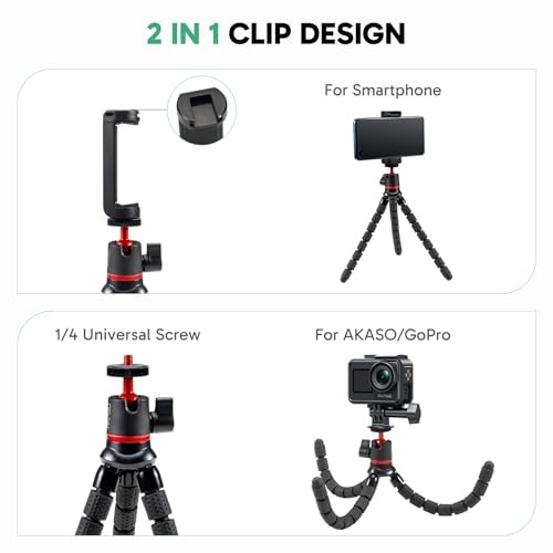Action Camera Accessories Kit Compatible with Action Camera EK7000/Brave
