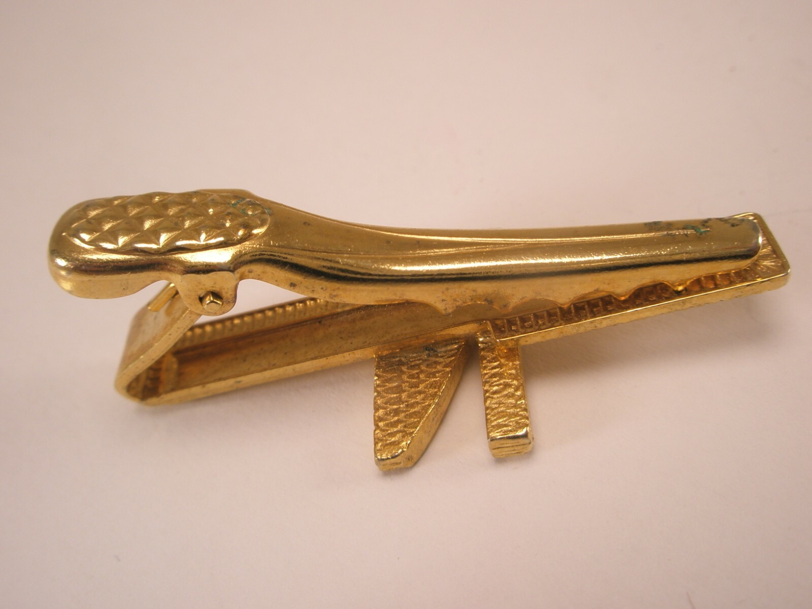 N Initial Monogram Letter Vintage Tie Bar Clip ned niles neil nelson nolan