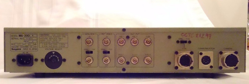 Ikegami MA-200 Multicore Cable Adaptor Camera Control Unit Base Station CCU