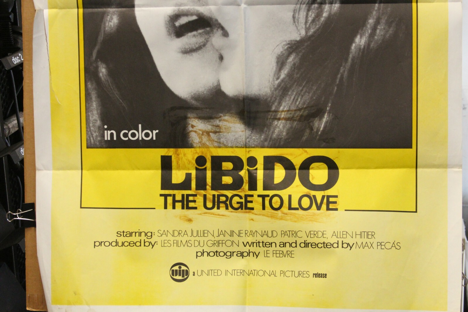 Libido The Urge To Love Original Movie Poster Paste Over Sensuous Teenager 1971