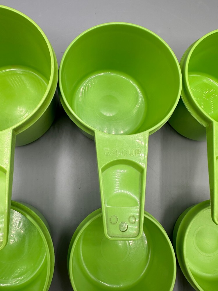 Vintage Tupperware Replacement Nesting Apple Green Measuring Cups - CHOOSE Size