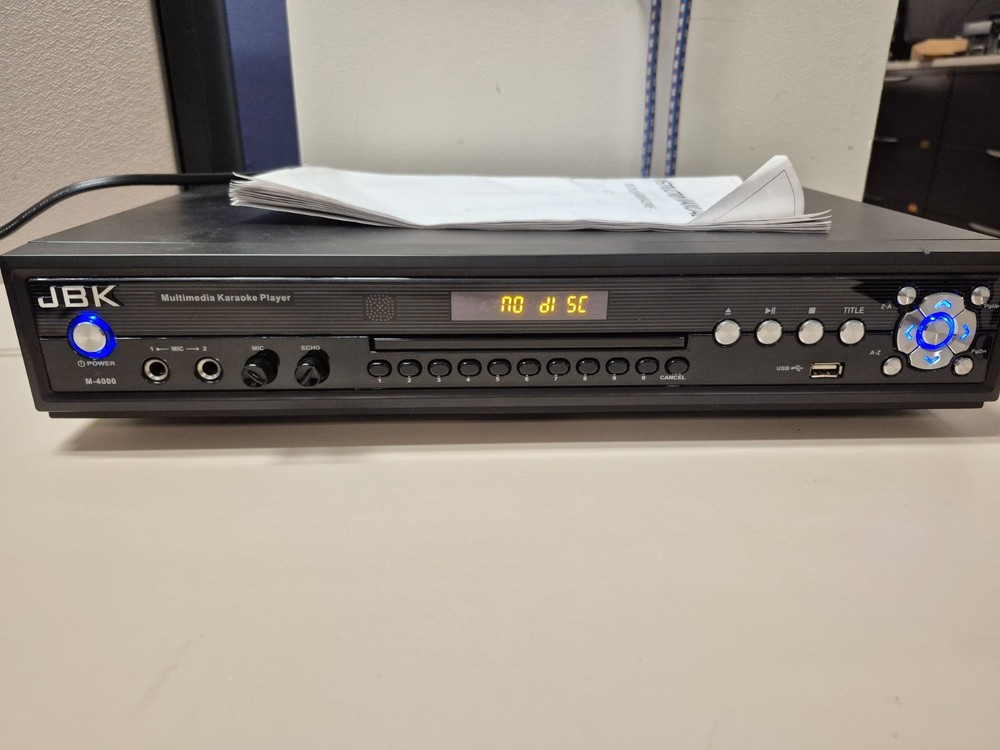 JBK M-4000 Multimedia Karaoke Machine Player SD USB