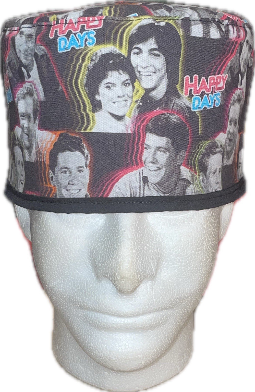Happy Days TV Show Characters Scrub Hat Chemo Cap