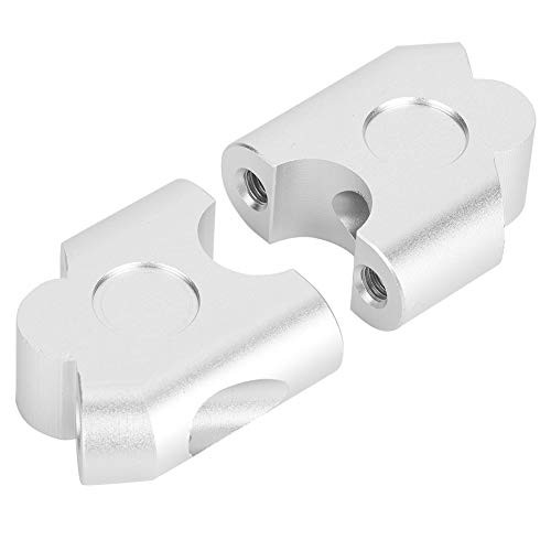 Universal Motorcycle Handlebar Riser 22mm Chrome 2-Pack - Adjustable Handlebar