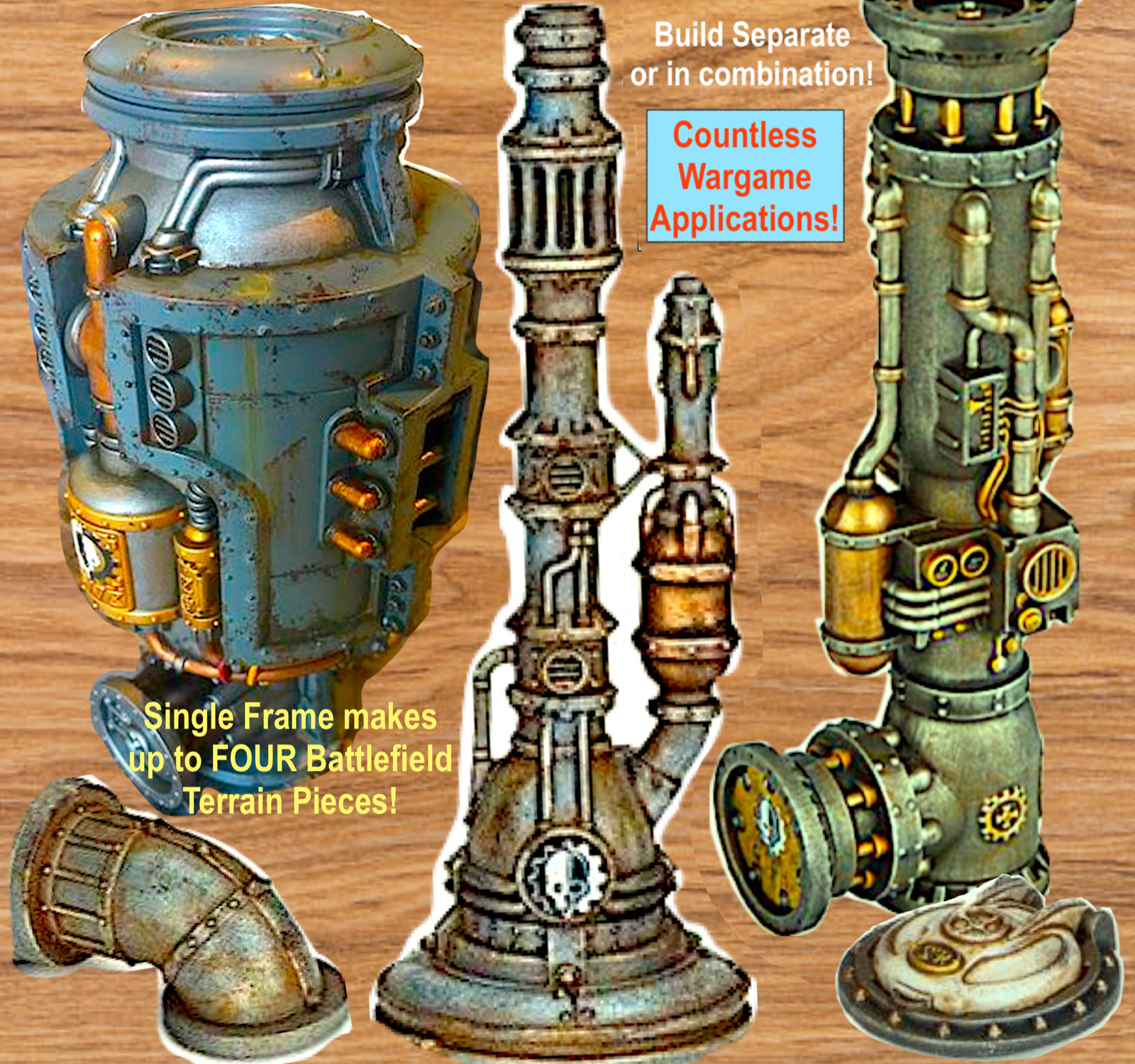 Games Workshop Warhammer 40K Alchomite Pipes Terrain Model