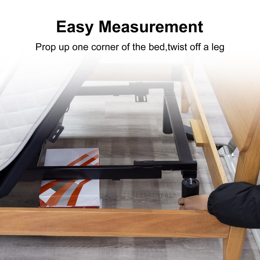 Adjustable Bed Legs for Adjustable Bed Base Frame, 4 Kind Threads Include,12 ...